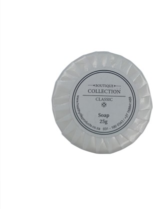 Healthy Life Boutique Collection- 25g White Wrapping Round Soap- 300 Pack Lemon Grass