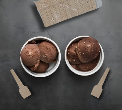 Healthy Life Disposable Wooden Ice-cream Spoon Set