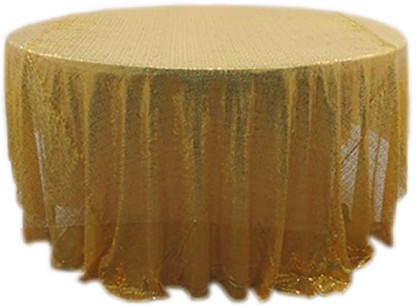 Linen4U Self Design Table Cover