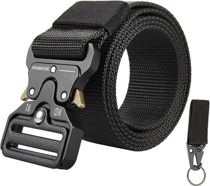 span 1-Piece Military-Style Men's Tactical Belt Set with Quick-Release Metal Buckle Tactical Belt