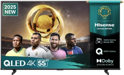 Hisense 139 cm (55 inch) QLED Ultra HD (4K) VIDAA Smart TV