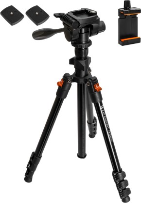 K&F Concept K&F Classic-Vlogger Tripod with Video Head and Smartphone Mount | KF09.115 Tripod Kit
