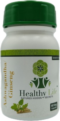 Healthy Life Products Healthy Life Ashwagandha / Ginseng Capsules - 60s