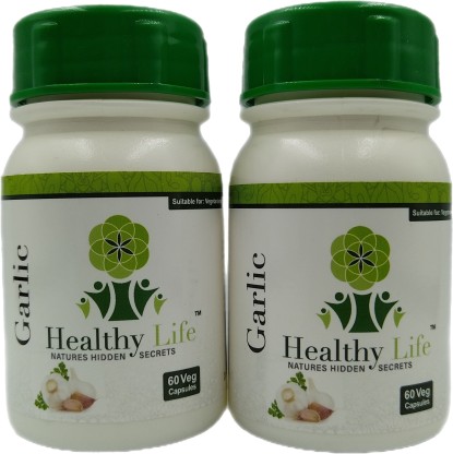 Healthy Life Products Healthy Life Garlic Capsules 60's x 2 Pack