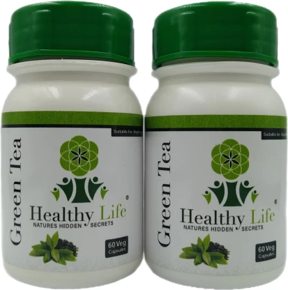 Healthy Life Products Healthy Life Green Tea Capsules - 60's x 2 Pack