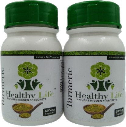 Healthy Life Products Healthy Life - Tumeric Capsules - 60s x 2