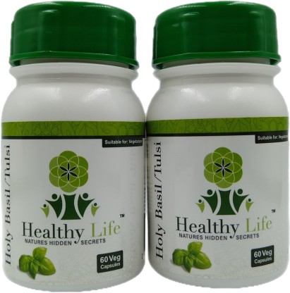 Healthy Life Products Healthy Life Holy Basil/ Tulsi Capsules 60's x 2 Pack