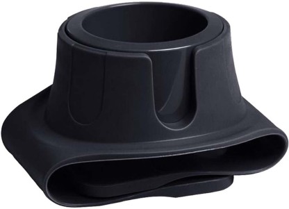 The Good Sport Decor Foldable Universal Silicone Sofa Armrest Mounted Cup Holder (42cm) - Black