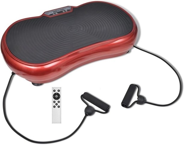 GL Ultrathin Vibration Plate Machine – Compact Whole Body Slimming & Toning Platform with Remote & Resistance Bands Ab Exerciser