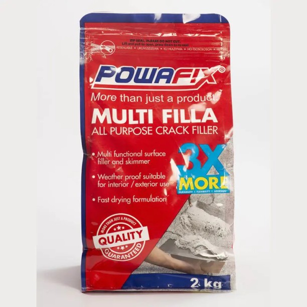 Powafix Multi Filla, All Purpose Crack Filler, 2kg Adhesive