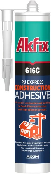 Akfix 616C PU Express Construction Adhesive, 310ml Adhesive