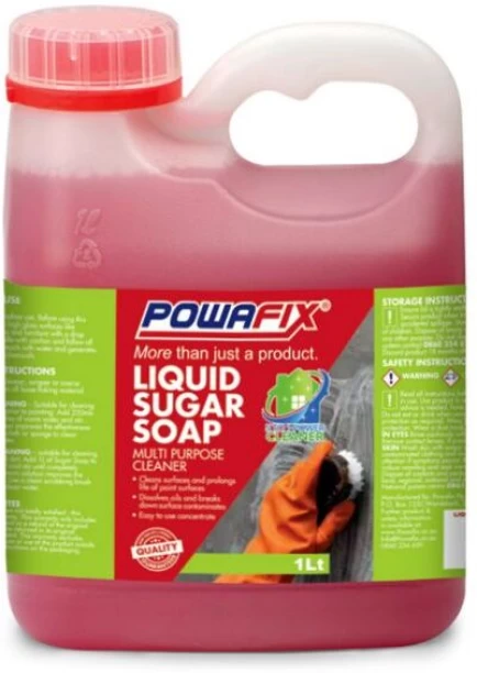 Powafix Sugar Soap Liquid 1L Adhesive