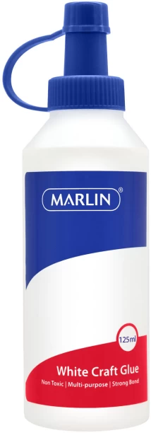 Marlin White craft glue non-toxic 125ml multi purpose 1 x Units Adhesive