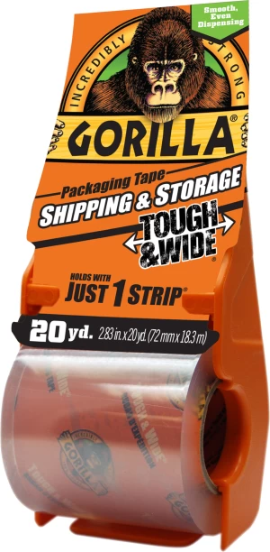 Gorilla Glue Packaging Tape 20yd Clear Adhesive