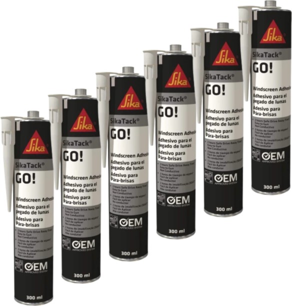 SIKA Sikatack GO Windscreen 6pk Adhesive