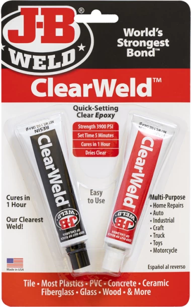 J-B Weld ClearWeld - Twin Tubes Adhesive