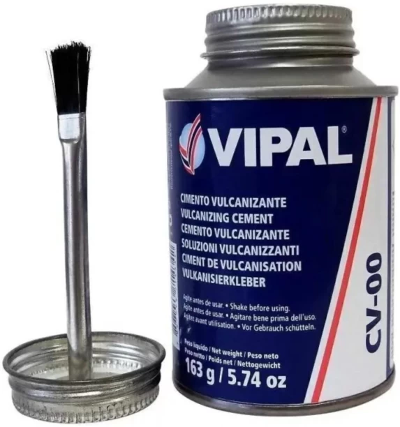 Vipal Vulcanizing Cement And Brush 163G/225Ml Ea Adhesive
