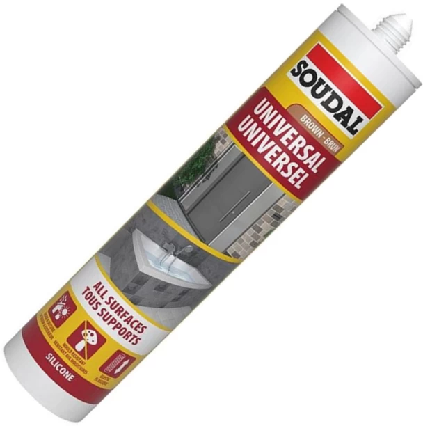 SOUDAL Universal Silicone Brown Adhesive