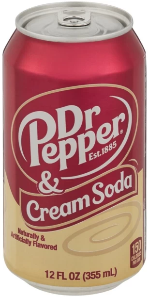 Dr Pepper Naturally & Artificially Flavored Cream Soda