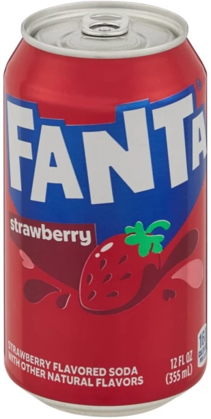 Fanta Strawberry Flavored Soda