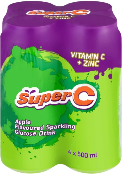 Super C Apple Sparkling Glucose Drink Energy Drink