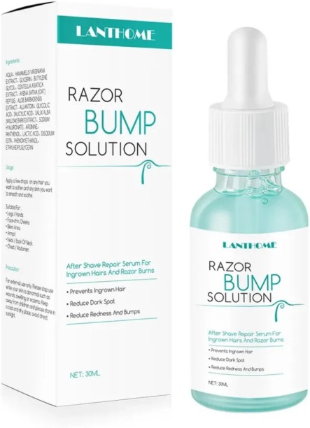 Lanthome Razor Bump & Ingrown Hair Serum Solution -Treats Razor Rash & Ingrown Hairs -30ml