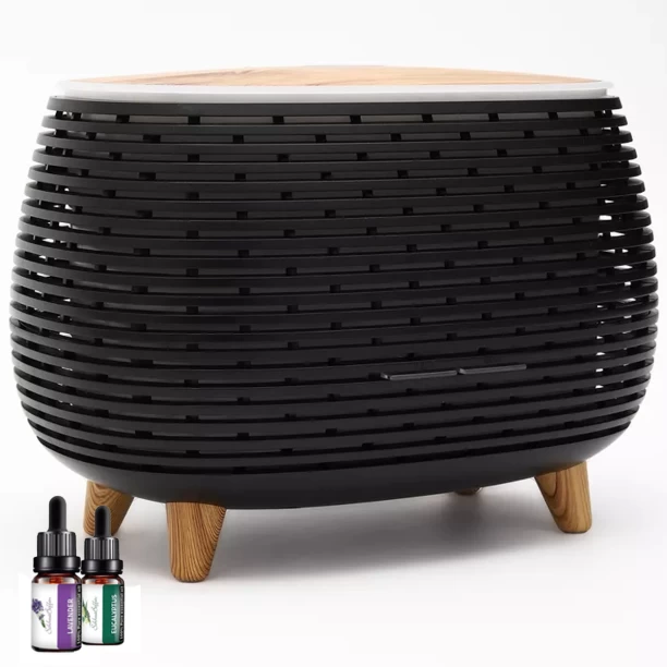 Madison Ultrasonic Aromatherapy Diffuser, 400ml Capacity with 7-Color RGB LED Lighting Portable Room Humidifier