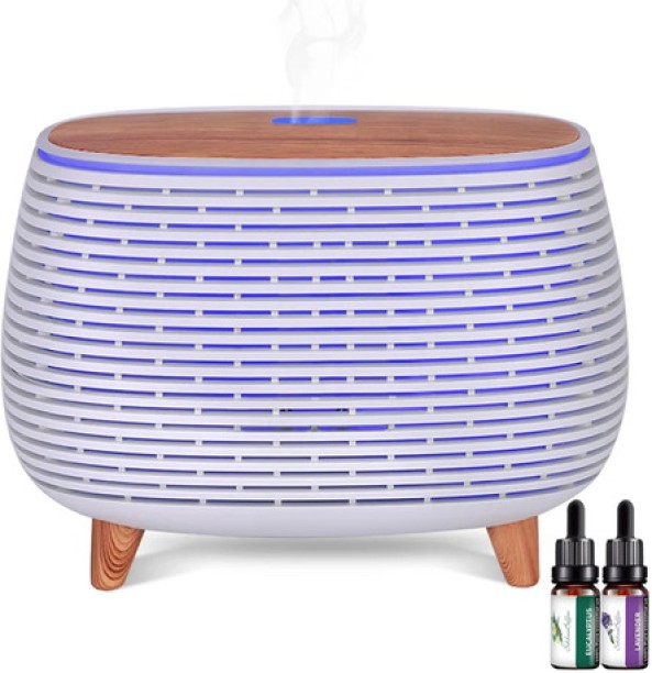 Madison Ultrasonic Aromatherapy Diffuser, 400ml Capacity with 7-Color RGB LED Lighting, Adjustable Timer (1H/3H/6H) for Home &amp; Office, Essential Oil Diffuser - Portable Room Dehumidifier