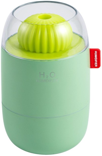 Flycross Small Humidifier for Plants, 500ml Cool Mist Desk Humidifier with Night Light Portable Room Humidifier