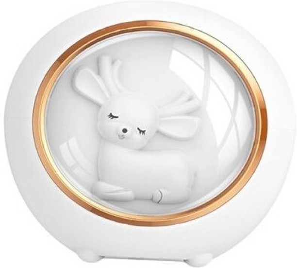 Wobuciko Cute White Deer Sleeping Mini USB Humidifier - White Portable Room Humidifier
