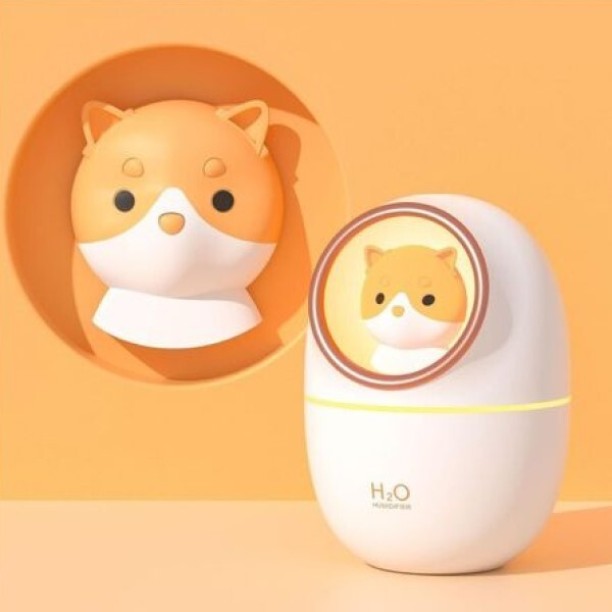 Wobuciko Cartoon Space Cat Mini Humidifier - Pink Portable Room Humidifier