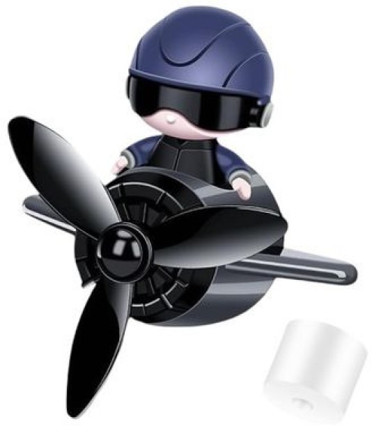 top sale trader Aviation Design Car Freshener With Rotating Propeller Fan - Blue Wind Chime Car Humidifier