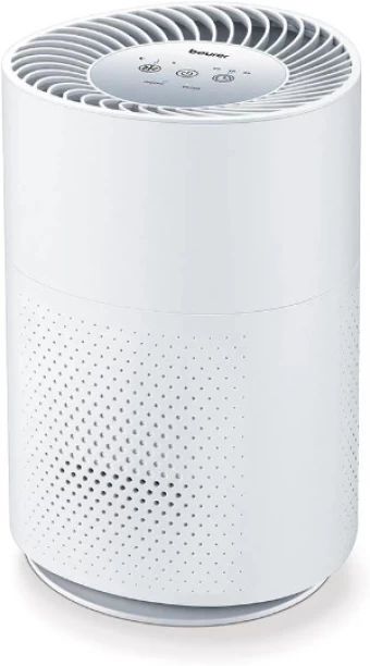 Beurer LR 220 Air Purifier with 3 Filter Layers for Pollen, Dust & Bacteria Portable Room Activated Carbon Filter, HEPA Air Purifier