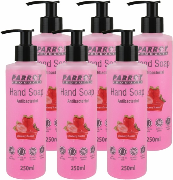 Parrot Products Anti-Bacterial Hand Soap Strawberry 250ml box of 6 Strawberry