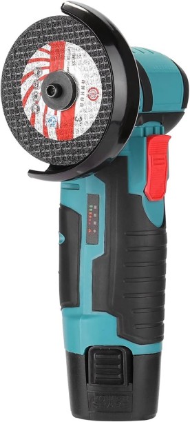 P Concepts Mini Cordless Angle Grinder 12V Brushless Angle Grinder High Power Cut-Off Tool Kit Electric Grinding Machine with 2 Battery Portable Angle Grinder for Wood PVC Pipe Wall Tile Angle Grinder