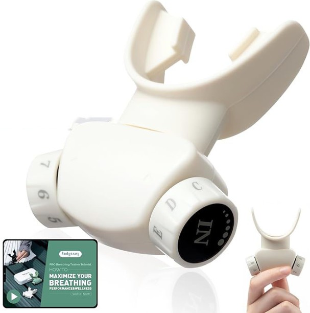 marevic Breathing Trainer | Premium Silicone Trainer | Boost Breathing Patterns | Adjustable Resistance Levels | Compact Nose Clip Anti-snoring Device