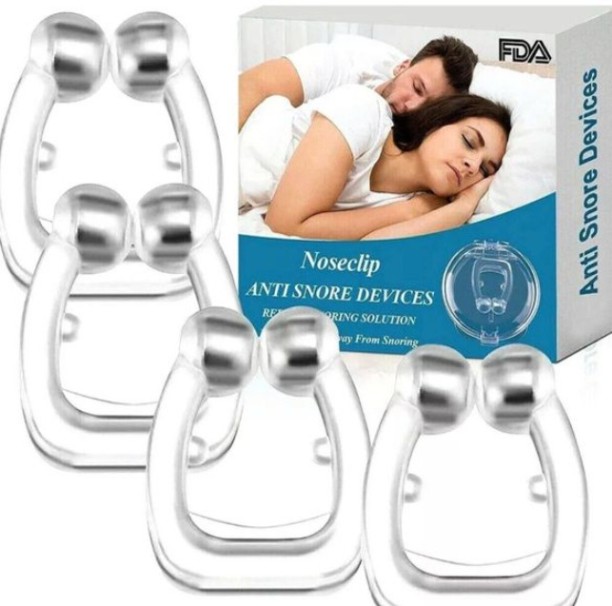 Globality Anti-Snoring Silicone Nasal Clip - 4Piece With Box Nose Clip Anti-snoring Device