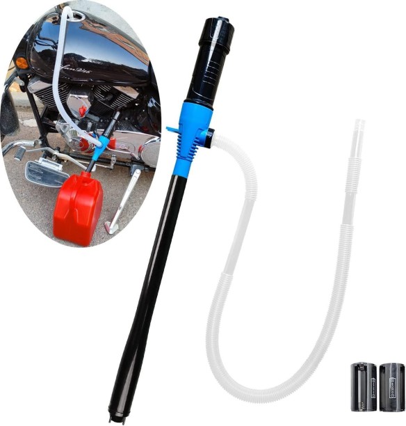 Solala Portable Power Battery Pump, Electric Fuel Transfer Pump HandHeld Water Transfer Pump,2.2 Gallons per Min, siphon pump for Fuel Water Gas Fish Tank (Blue) Air Aquarium Pump