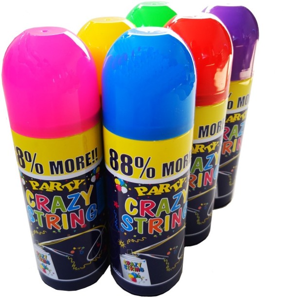 Umlozi Party Crazy String Spray 250ml - 6 Pack Molding & Sculpture Kit Art and Craft Kit