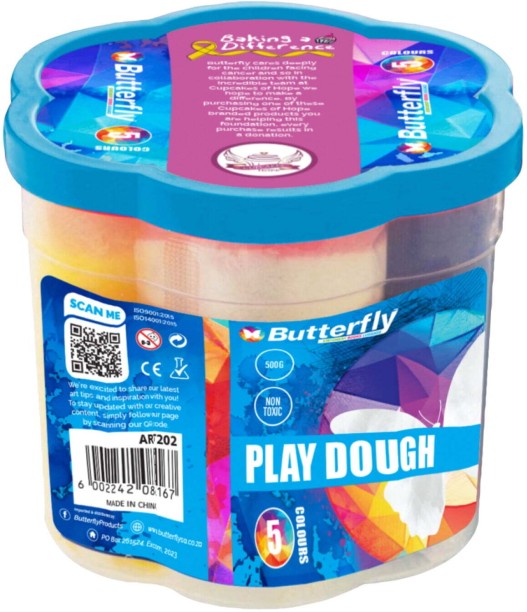 Butterfly Play Dough Tub Clay Art & Moulding Art and Craft Kit