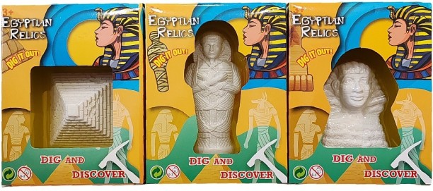 Umlozi Egypt Dig & Discover - 3 Pack Molding & Sculpture Kit Art and Craft Kit