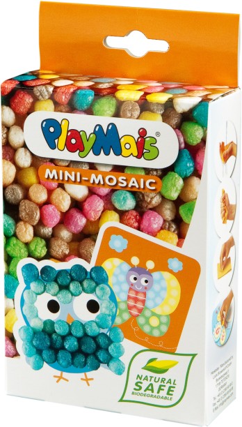 Umlozi PlayMais® Mini MOSAIC Owl - Arts & Craft Molding & Sculpture Kit Art and Craft Kit