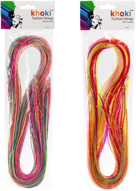 Khoki Art And Craft Accessories Scoubidou 50 Pieces Craft Kits Art and Craft Kit