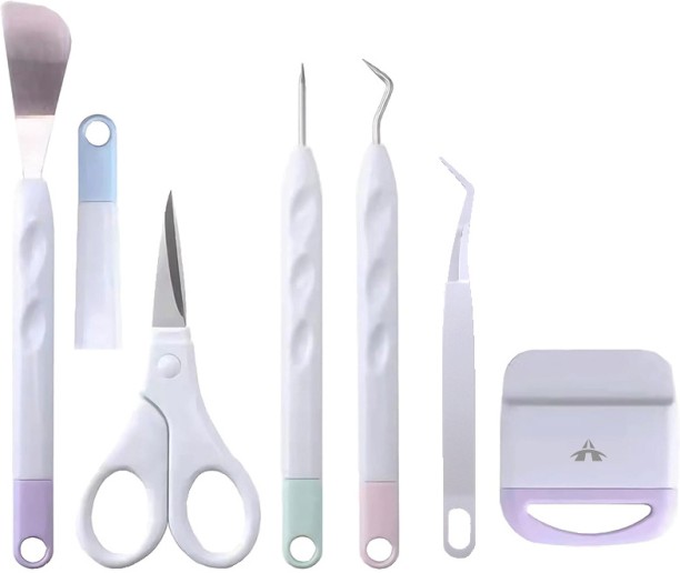 ALANES 6 Pieces/Set Craft Vinyl Weeding Tools Set for Splicing Cricut Silhouette Garden Tool Kit