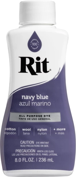 Rit All-Purpose Liquid Dye Navy Blue Do-it-yourself Kits Art and Craft Kit
