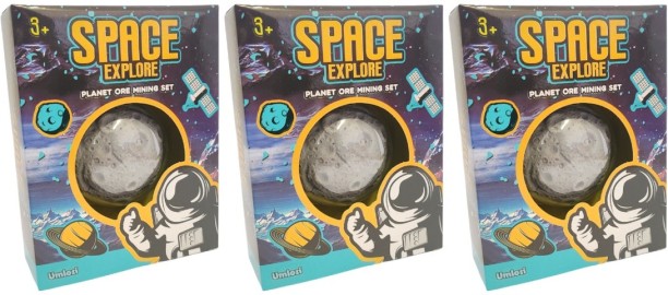 Umlozi Space Exploration Dig & Discover - 3 Pack Excavation Sets Molding & Sculpture Kit Art and Craft Kit