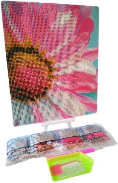 Umlozi Diamond Paintings DIY With Easel (21 x 25cm) - Power Flower Diamond Painting Art and Craft Kit