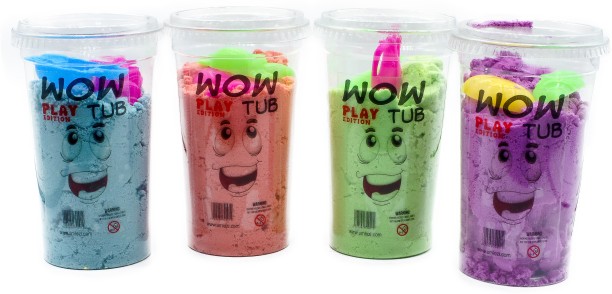 Umlozi WOWTub 4 Pack - Kinetic Sand Clay Art & Moulding Art and Craft Kit