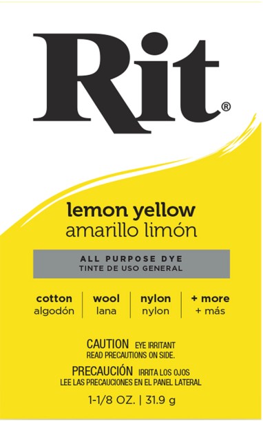 Rit All-Purpose Powder Dye Lemon Yellow Do-it-yourself Kits Art and Craft Kit