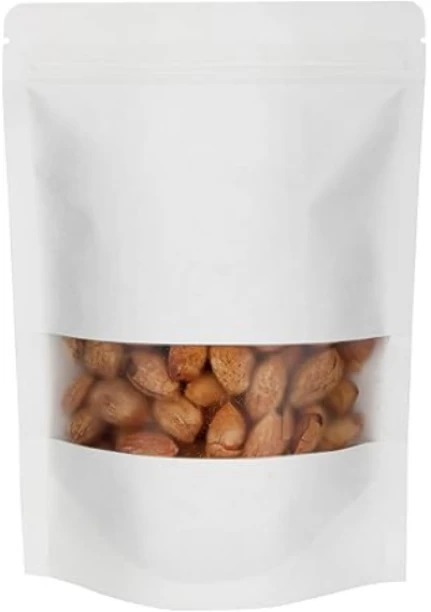 Miss Bliss Imports Resealable Colour Holographic Stand up Pouch Gift Package 15x22cm 100 PK - White